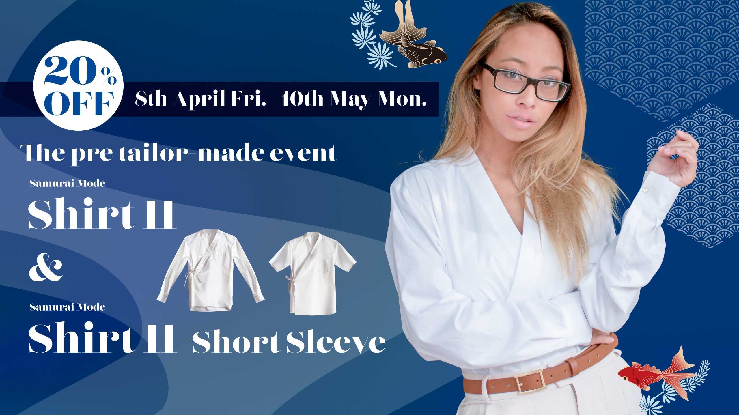 Shirt II & Shirt II -Short Sleeve- Pre tailor-made event - KUDEN by TAKAHIRO SATO