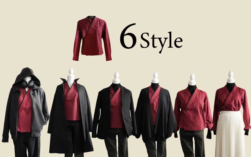 【StyleBook】日常に溶け込むKimono服　”KASANE Shirt 赤 編”