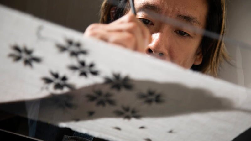 【rinlifeMagazine創刊号企画紹介】京都 濡れ描き友禅碧ao × KUDEN - KUDEN by TAKAHIRO SATO