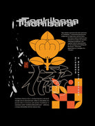KAMON graphic Tshirt - 橘 - KUDEN by TAKAHIRO SATO