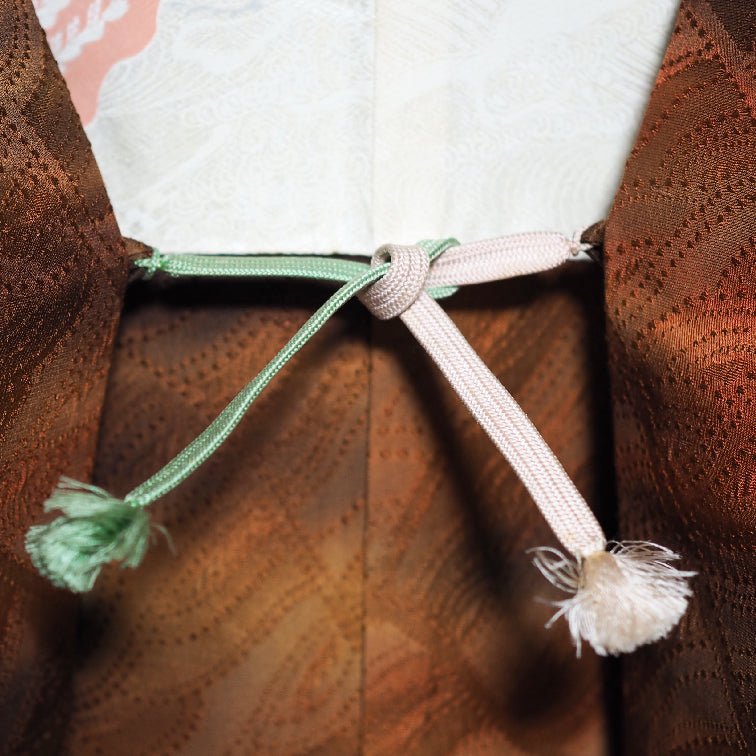 Brown beautiful design haori - KUDEN by TAKAHIRO SATO