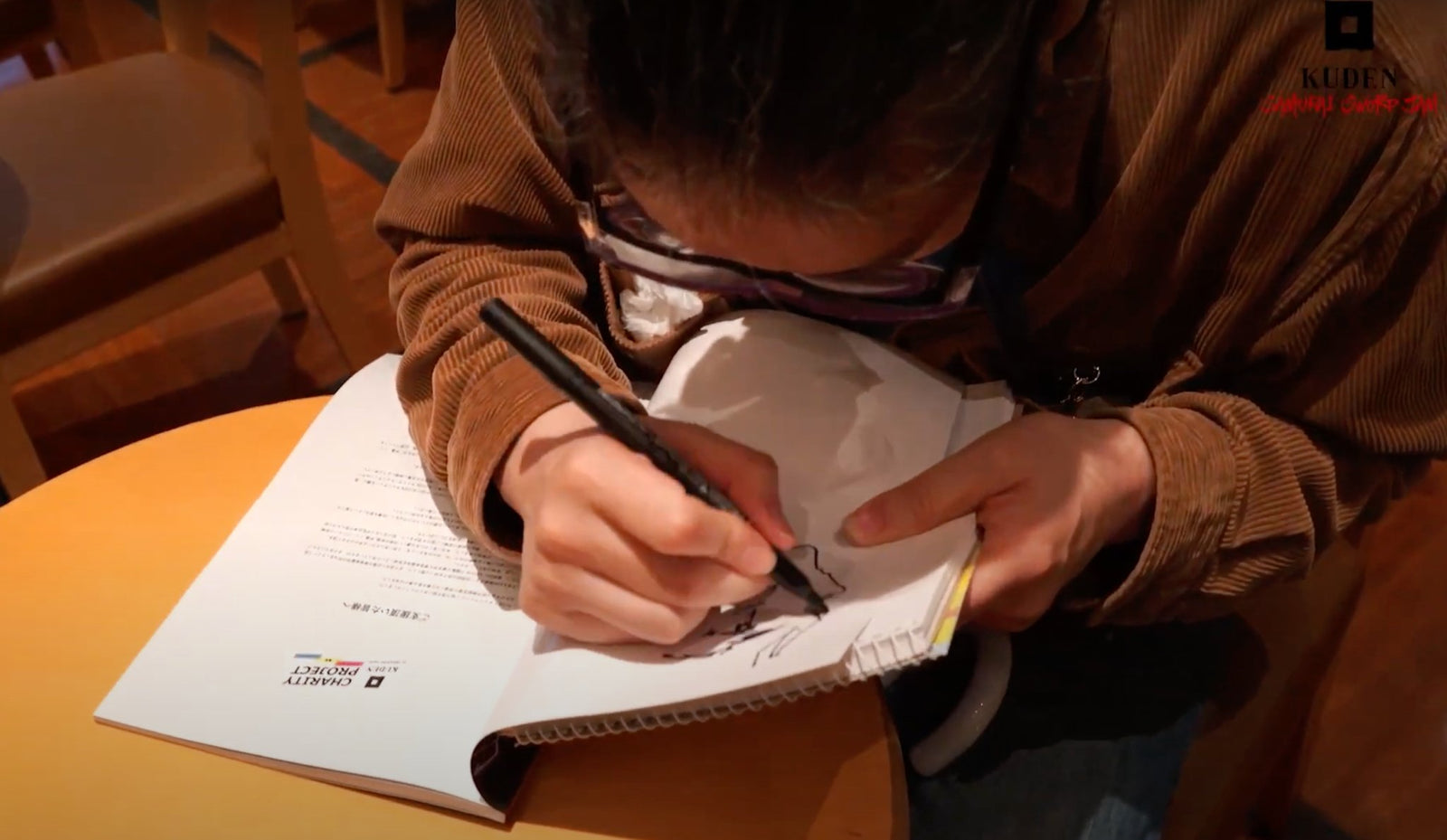 Live drawing sigh&Illustration by Mr.Shijoh&Ms.Hinomoto - KUDEN by TAKAHIRO SATO