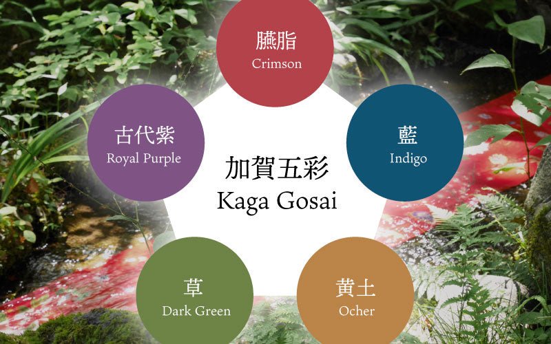 Kaga Gosai - Traditional 5 colors of Kagayuzen - KUDEN by TAKAHIRO SATO