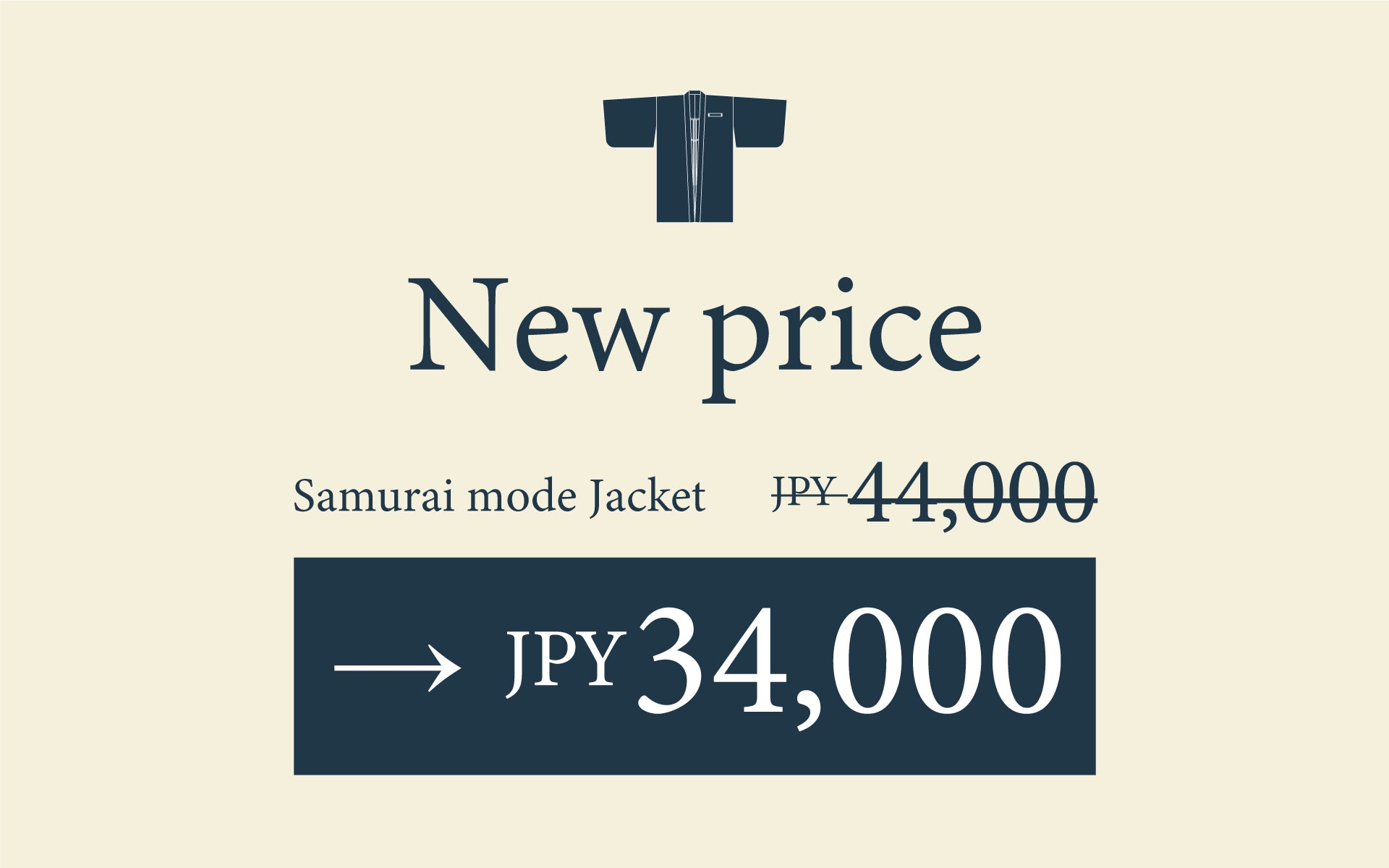 For a reason, change to special price - KUDEN by TAKAHIRO SATO