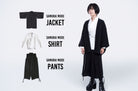 Samurai Mode Series - Standard - 　Black x Shirt White - KUDEN by TAKAHIRO SATO