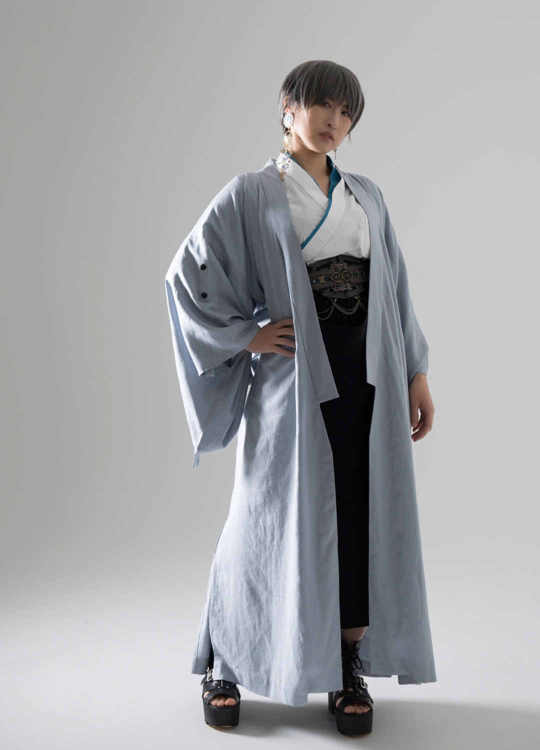 Samurai Mode Kimono Gown – KUDEN by TAKAHIRO SATO