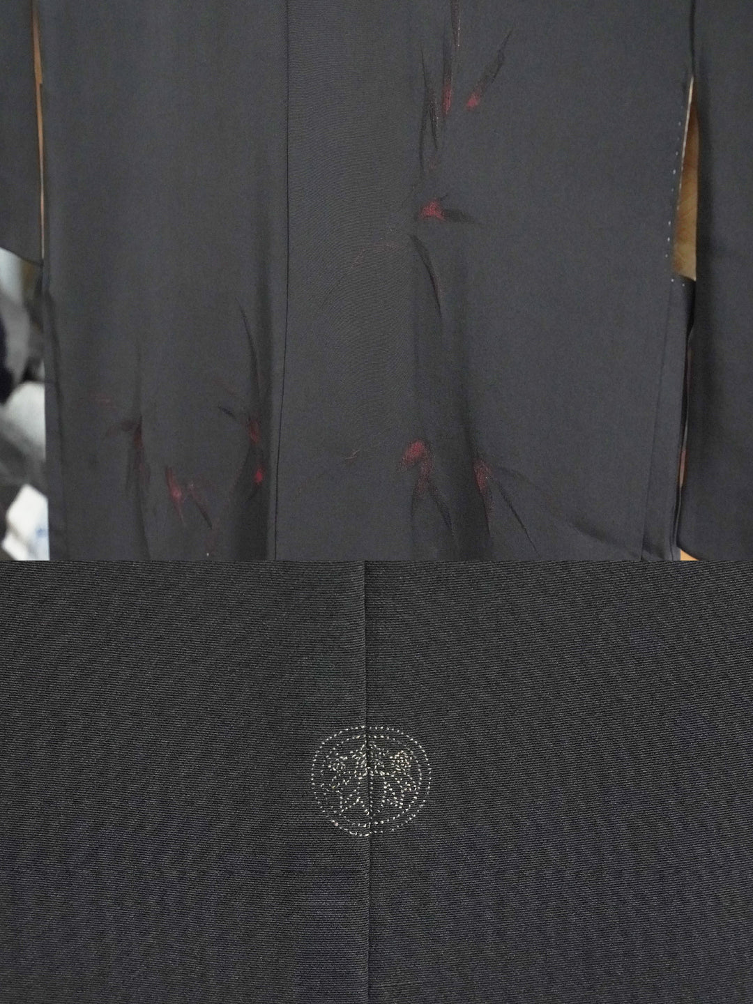 Black haori with family crest [H-A13] - KUDEN by TAKAHIRO SATO
