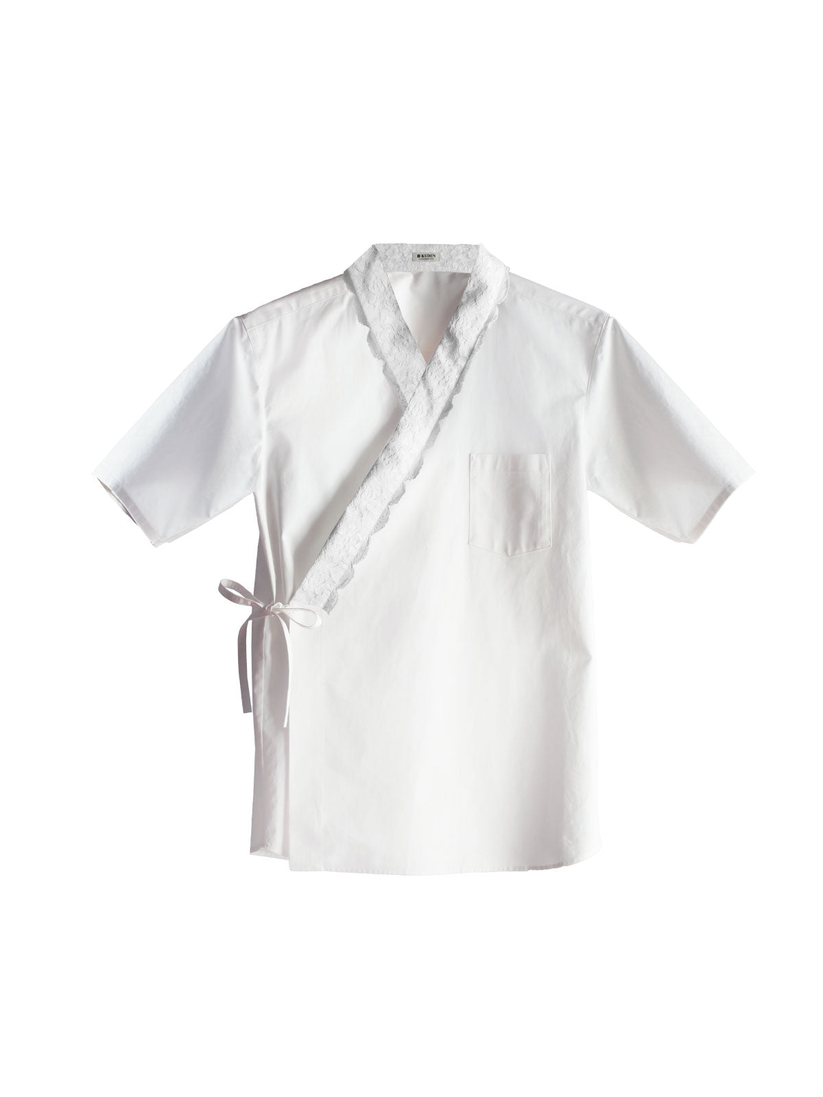 Samurai Mode Shirt II - KASANE - Lace Collar - (Short sleeve) - KUDEN by TAKAHIRO SATO