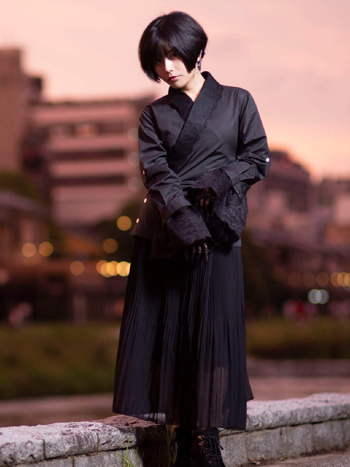 KIMONO by NADESHIKO 半衿 キルティング ホワイト 着物・浴衣