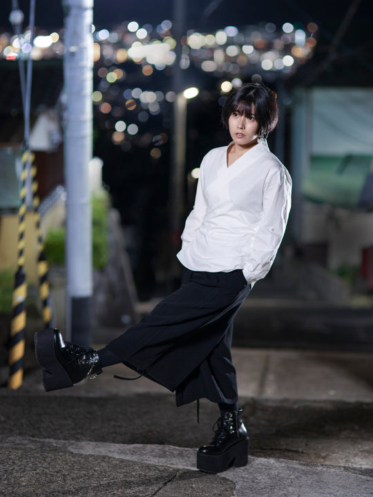 [Limited pre tailor-made]Samurai Mode Pants II -Black × Black-
