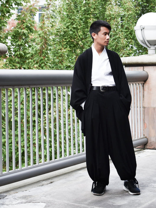 [Limited pre tailor-made]Samurai Mode Pants II -Black × Black-