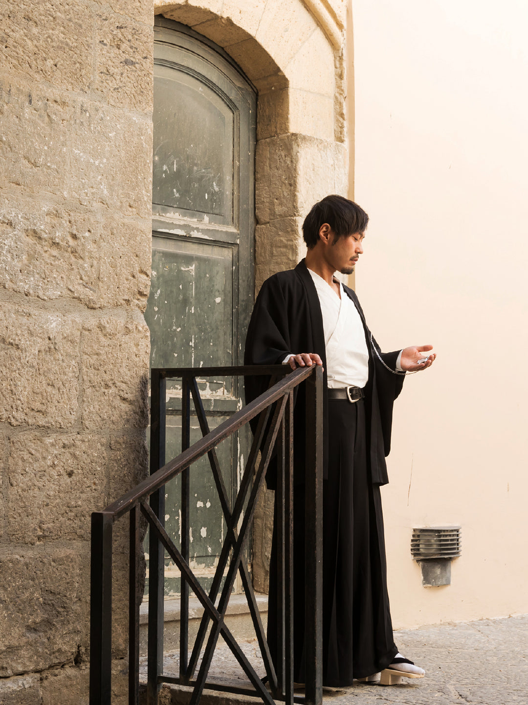 [Limited pre tailor-made]Samurai Mode Pants II -Black × Black-