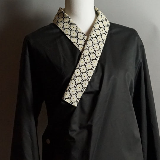 Attachable Lace collar Gerbera Yellow001-BB for Juban Shirt