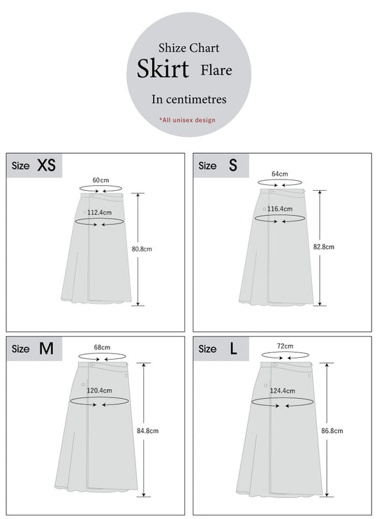 [受注生産] Samurai Mode Skirt - HAKKAKE -