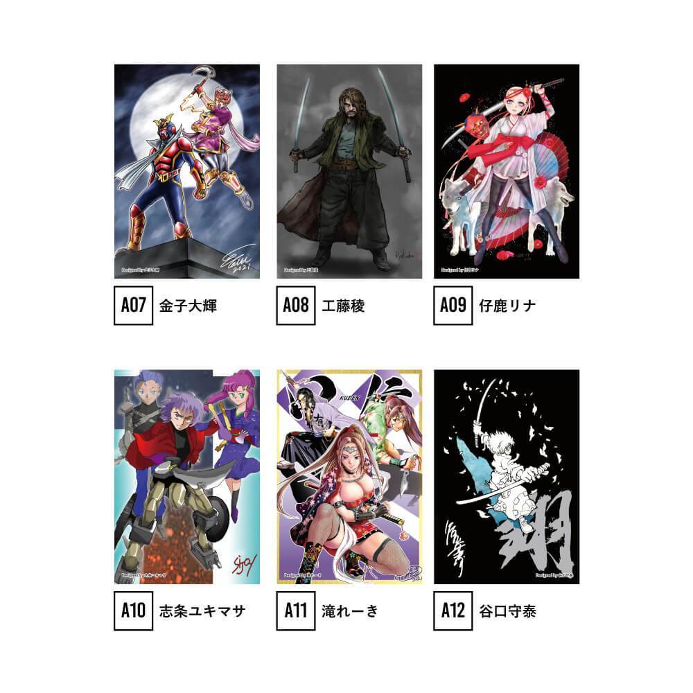 [charity]Samurai Mode Vneck Tshirt -Art model- by Taiki Kaneko A07 - KUDEN by TAKAHIRO SATO