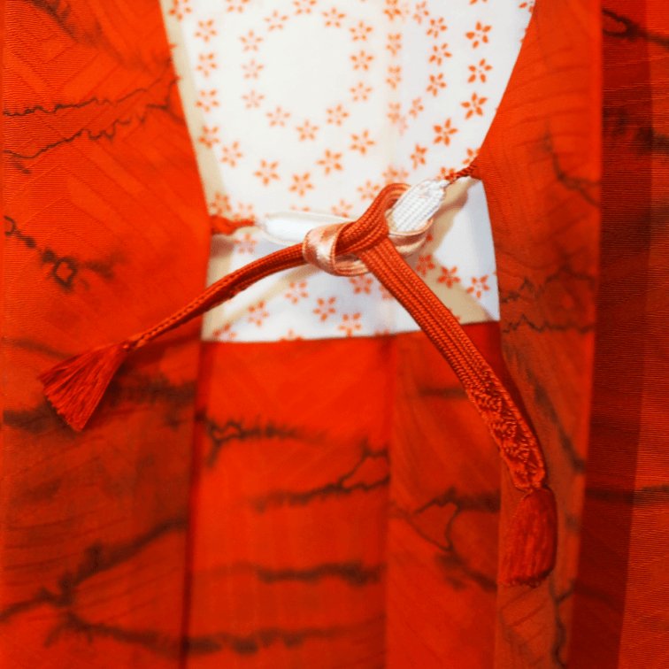 Bright orange Haori - KUDEN by TAKAHIRO SATO