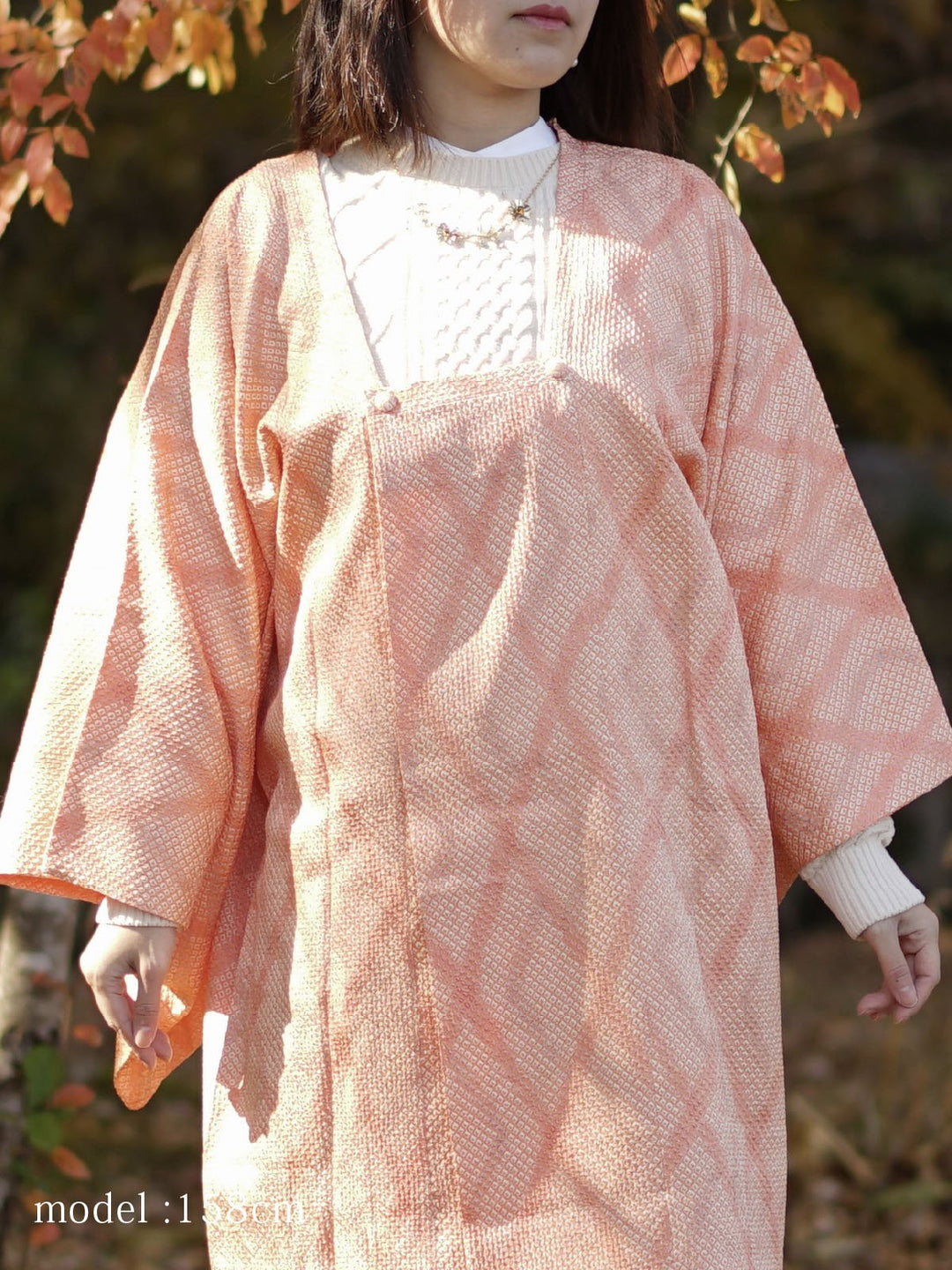 Pink orange shibori design michiyuki - KUDEN by TAKAHIRO SATO