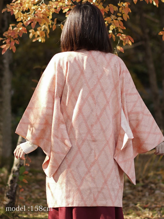 Pink orange shibori design michiyuki - KUDEN by TAKAHIRO SATO