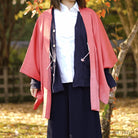 Pink embossed pattern haori,Japanese vintage kimono,womens haori Kimetsu no yaiba