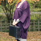 Purple chic michiyuki,Japanese vintage kimono,womens haori Kimetsu no yaiba samurai