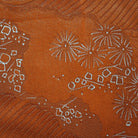 Orange flowerplant design michiyuki,Japanese vintage kimono,womens Kimetsu no yaiba