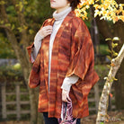 Brown beautiful design haori - KUDEN by TAKAHIRO SATO