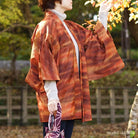 Brown beautiful design haori - KUDEN by TAKAHIRO SATO