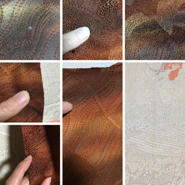 Brown beautiful design haori - KUDEN by TAKAHIRO SATO