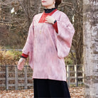 Japanese modern pattern pink michiyuki ,Japanese vintage kimono,womens,female Kimetsu no yaiba