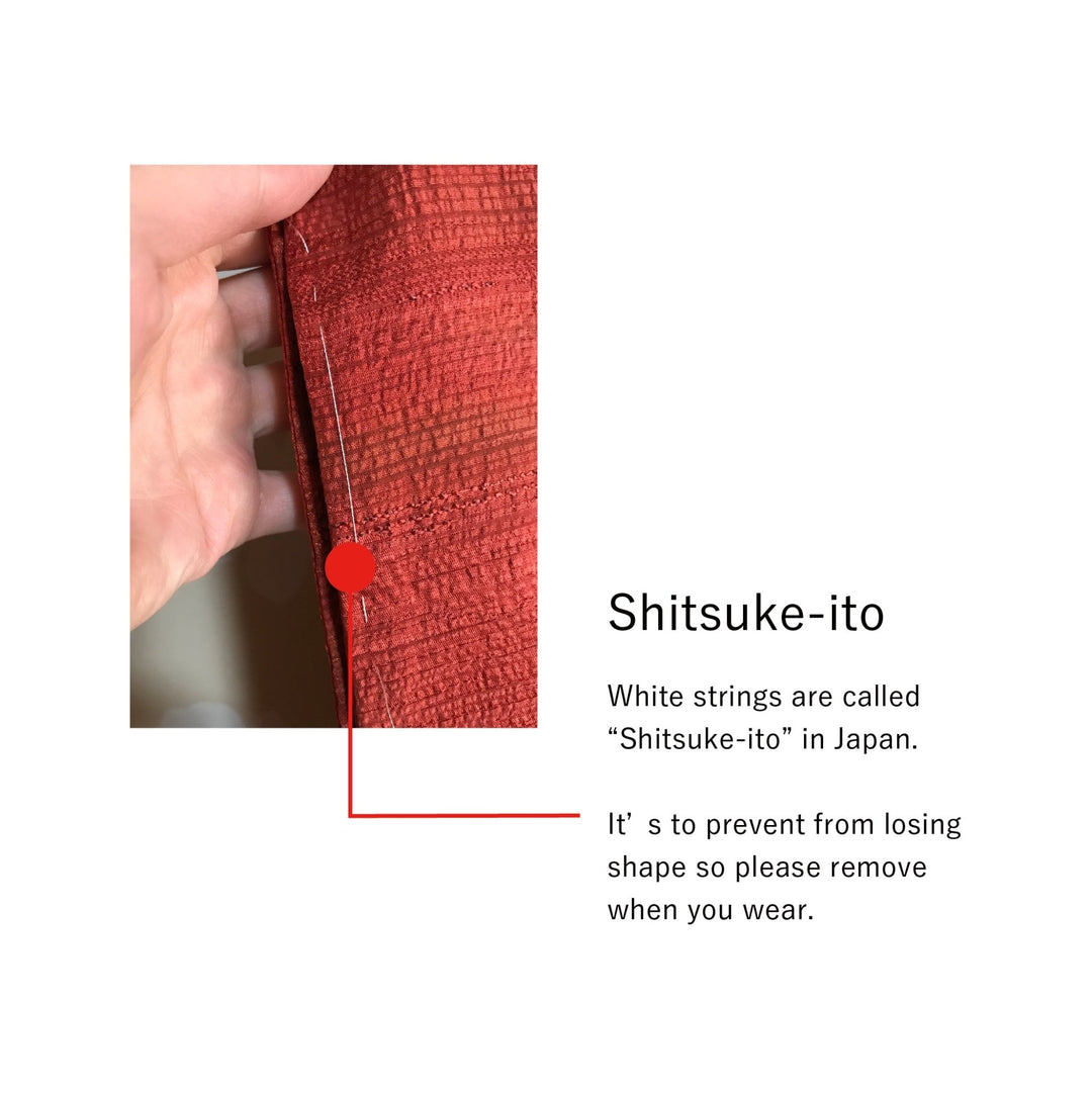 Red textured michiyuki,Japanese vintage kimono,womens kimetsu no yaiba samurai