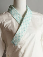 Attachable Lace collar Gerbera White base for Juban Shirt - KUDEN by TAKAHIRO SATO