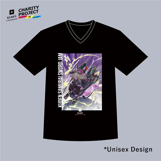 [charity]Samurai Mode Vneck Tshirt -Art model- by Yutaka Akatsu A01