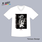 [charity]Samurai Mode Vneck Tshirt -Art model- by Masahiro Kase A06 - KUDEN by TAKAHIRO SATO