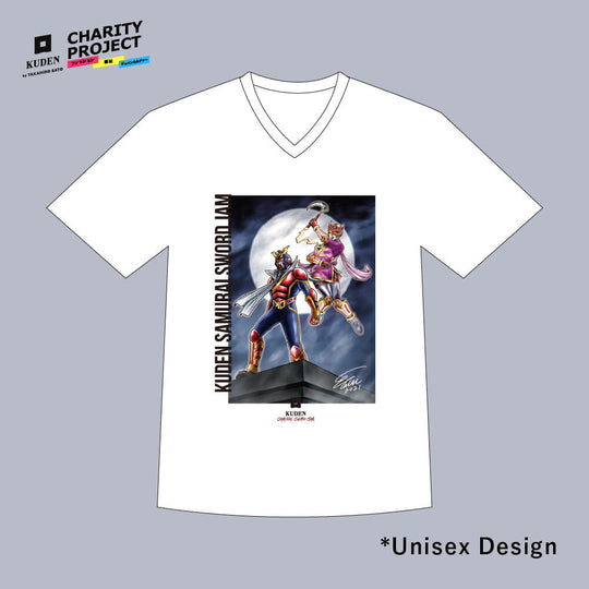 [charity]Samurai Mode Vneck Tshirt -Art model- by Taiki Kaneko A07