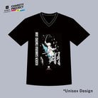 [charity]Samurai Mode Vneck Tshirt -Art model- by Moriyasu Taniguchi A12 - KUDEN by TAKAHIRO SATO