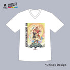 [charity]Samurai Mode Vneck Tshirt -Art model- by Meguru Hinomoto A16 - KUDEN by TAKAHIRO SATO