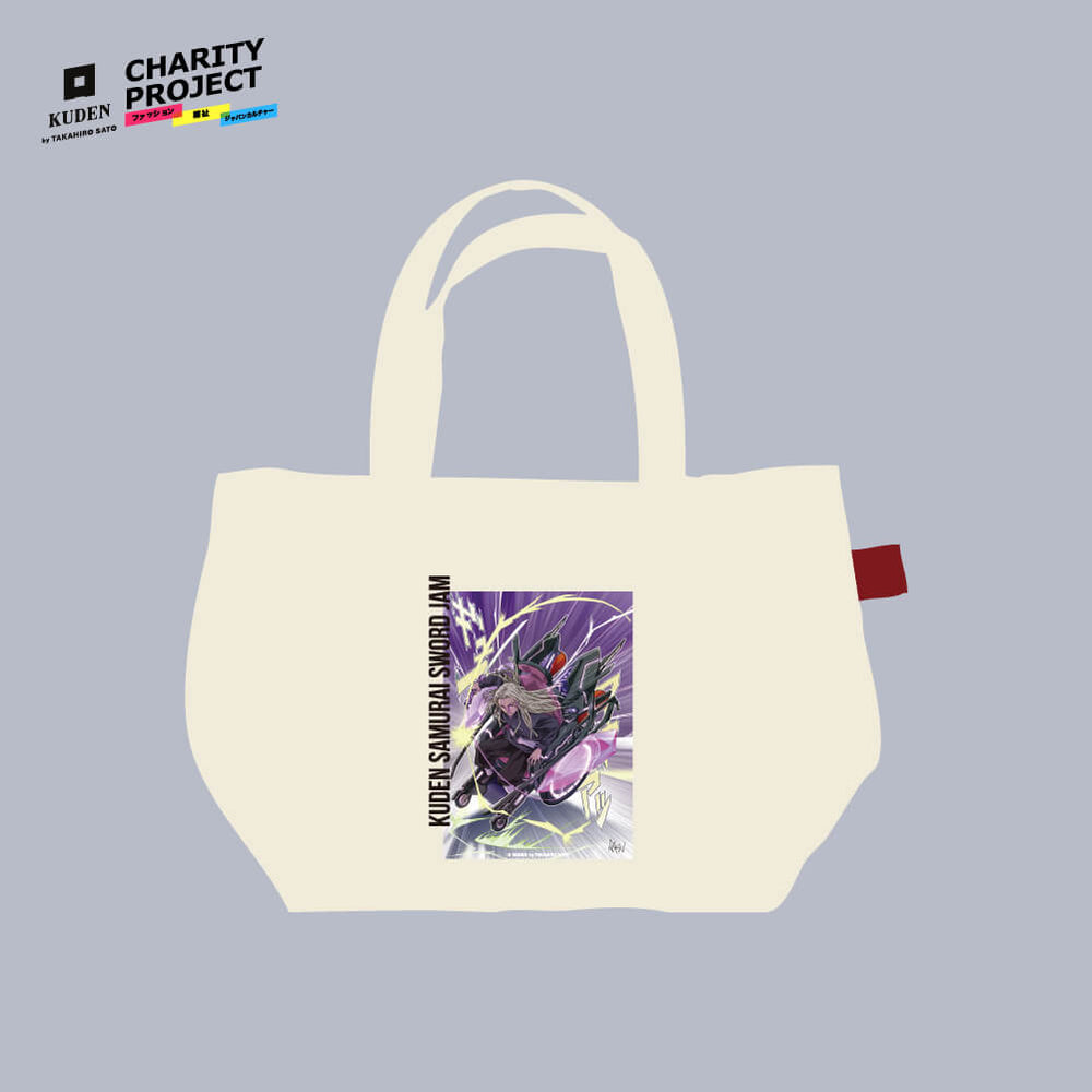 [charity]Samurai Mode Mini Tote Bag by Yutaka Akatsu A01 - KUDEN by TAKAHIRO SATO