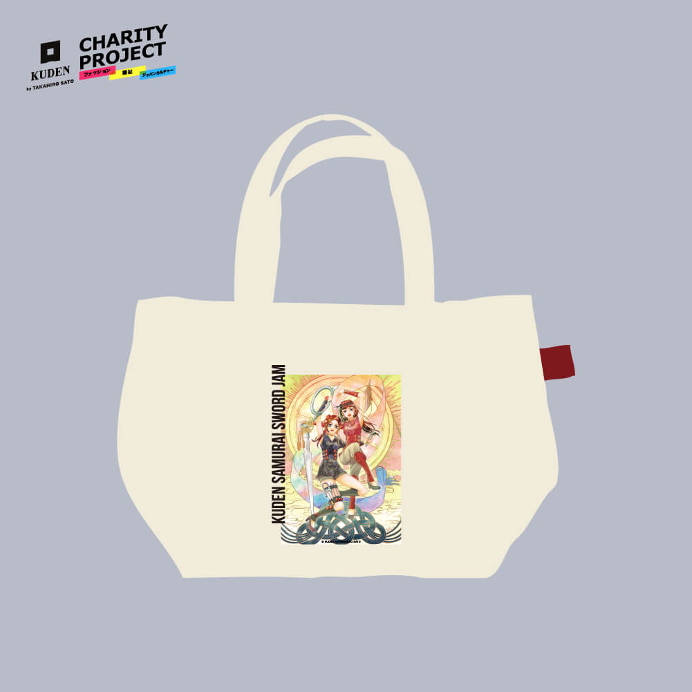 [charity]Samurai Mode Mini Tote Bag by Meguru Hinomoto A16 - KUDEN by TAKAHIRO SATO