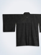 Black haori with embossed design [H-A09] - KUDEN by TAKAHIRO SATO