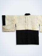 Embossed Japanese pattern Black haori [H-A18] - KUDEN by TAKAHIRO SATO