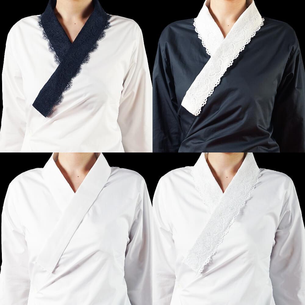 Attachable Lace collar for Juban Shirt